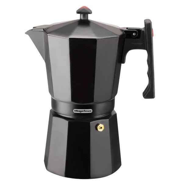 Cafetera Greca de Aluminio Negra 9 tazas Magefesa